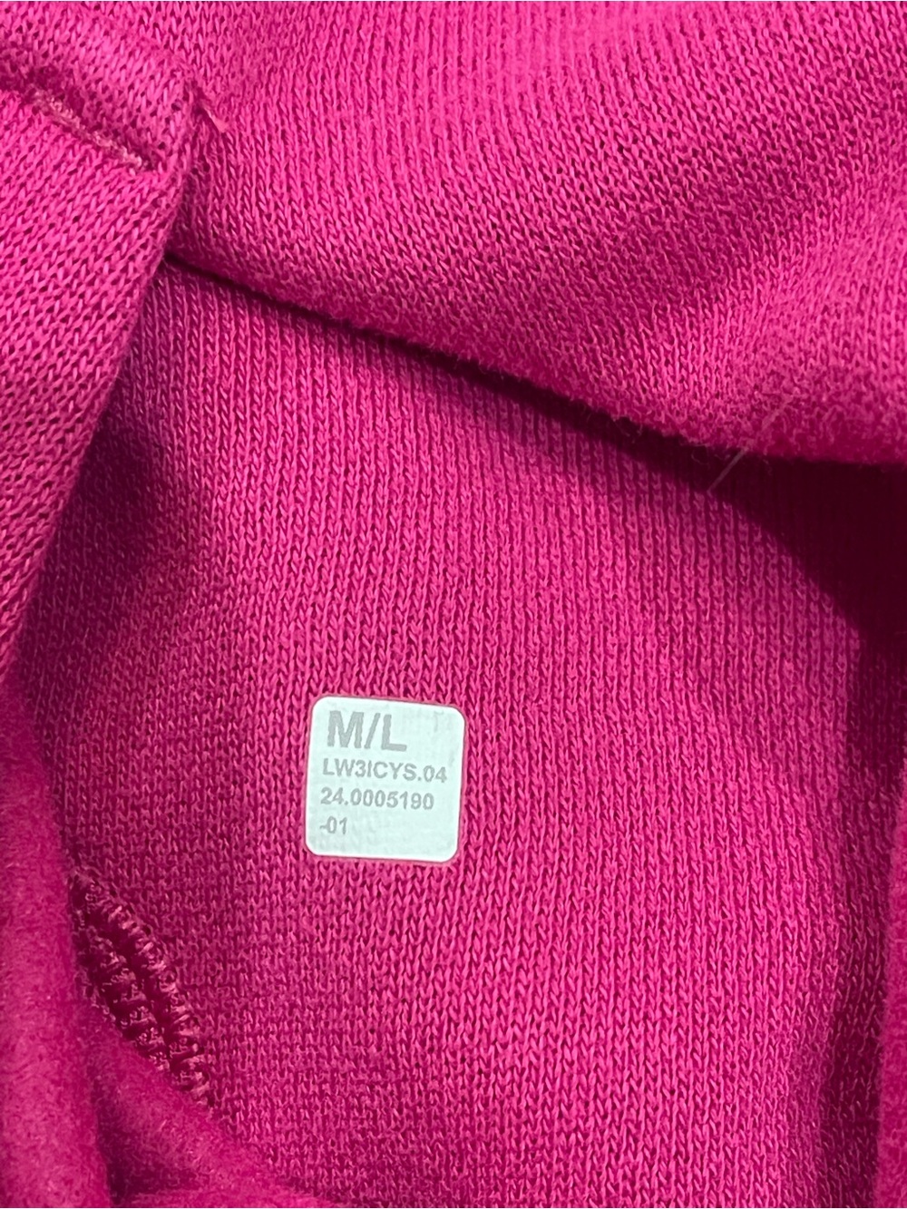 Lululemon Ripened Raspberry Scuba Oversized Funnel-Neck Half Zip *Long Sz M/L - Picture 3 of 7
